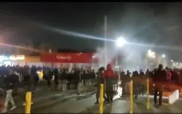 تجمعات در برخی خیابان‌های مشهد