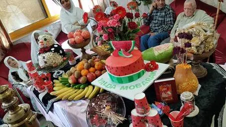 حضور اعضای کانون هواداران خراسان در آسایشگاه سالمندان توس  به مناسبت شب یلدا