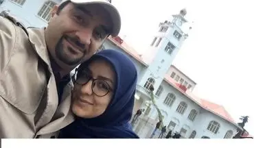 سلفی مجری سرشناس به همراه همسرش در میدان شهرداری رشت (عکس)