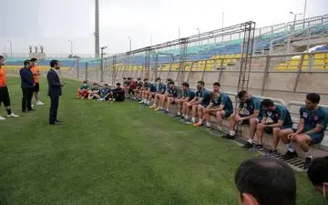 تمرین پرسپولیس تحت تاثیر حضور مدیران + عکس