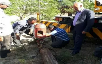 تجهیز چاه آب شماره سه بدره ای شهر اسلام آباد غرب