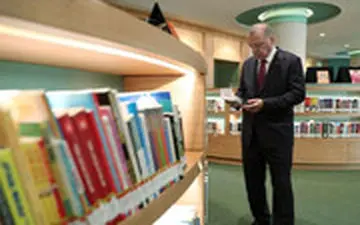 بازدید اردوغان از بزرگترین کتابخانه ترکیه