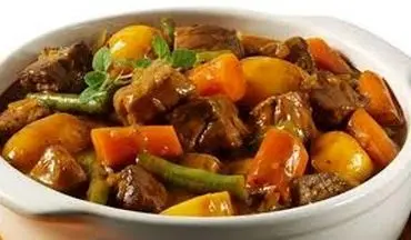 طرز تهیه خوراک لوبیا سبز با گوشت !
