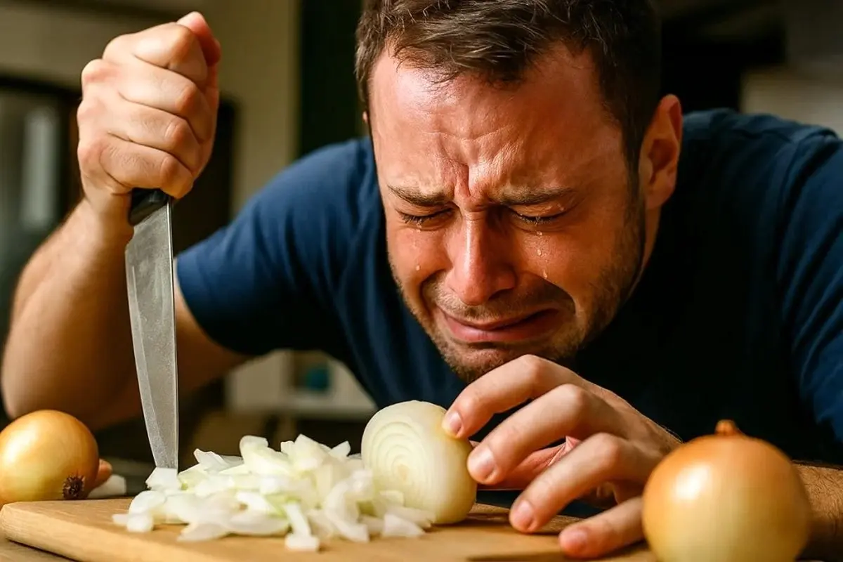 کشف جدید در آشپزخانه: بهترین روش برای جلوگیری از اشک ریختن هنگام خرد کردن پیاز