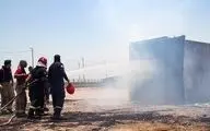 پایان عملیات اطفای حریق در بندر شهید رجایی