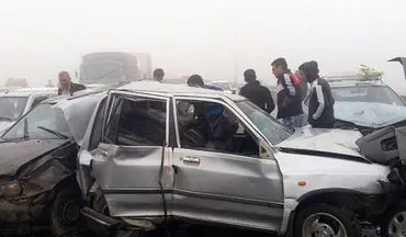 لغزندگی جاده در شهر قزوین حادثه آفرید