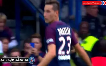 گلها و مهارتهای جولیان دراکسلر در پاریس سن ژرمن + فیلم