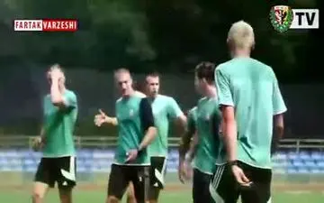 تمرین ستاره پرسپولیس در تیم جدید