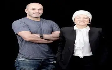 تیپ عجیب نگار جواهریان در کنار آقای عکاس باشی +عکس