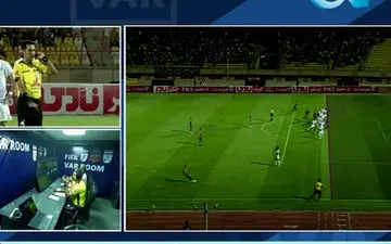 گل دوم شمس‌آذر به دلیل آفساید توسط VAR مردود شد!