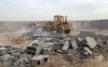 ۷۵ مورد ساخت‌ وساز غیرمجاز در زمین‌های کشاورزی رباط‌کریم تخریب شد