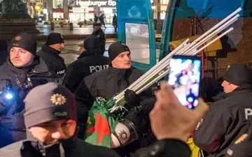  اعتراضات کردهای مقیم آلمان علیه عملیات نظامی آنکارا در سوریه