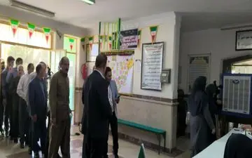 حضور پرشور مردم سرابله در صف‌های انتخابات ریاست جمهوری