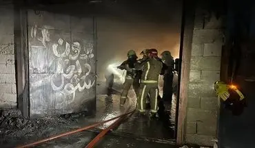 
حریق برج در حال ساخت در بزرگراه همدانی مهار شد
