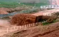 وقوع سیل در شهرستان کوهرنگ استان چهارمحال و بختیاری +فیلم