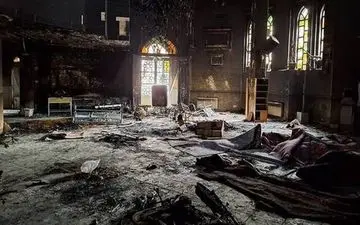 خسارات اغتشاشگران به ۱۰ مسجد در کرمانشاه 