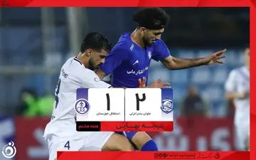 خلاصه بازی ملوان 2 - استقلال خوزستان 1 + ویدئو