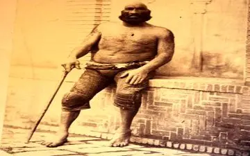 عکس/ قوی‌ترین مرد ایران در زمان قاجار
