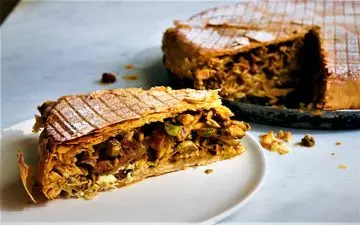 طرز تهیه چیکن پاستیلا|آموزش غذای خوشمزه مراکشی