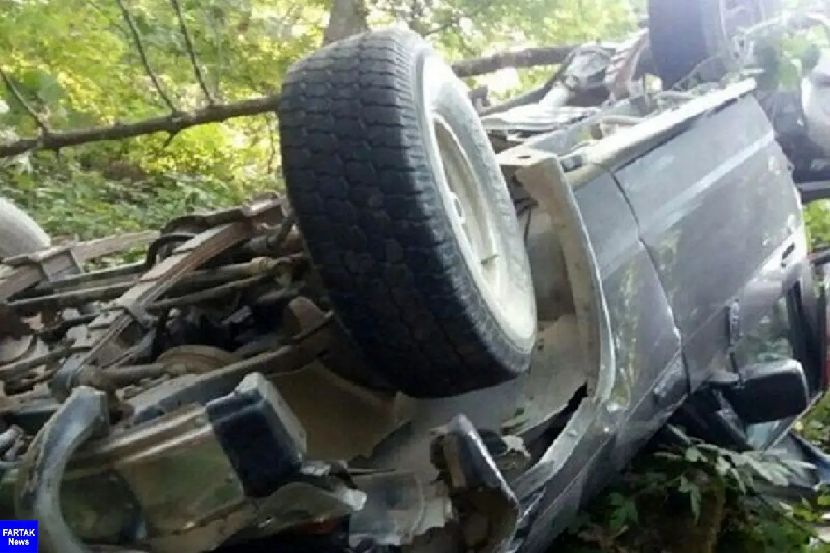 سقوط خودرو به دره در مرزن آباد چالوس ۲ کشته بر جا گذاشت