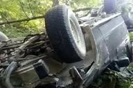سقوط خودرو به دره در مرزن آباد چالوس ۲ کشته بر جا گذاشت