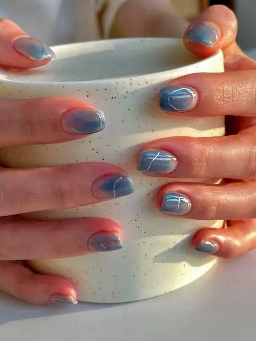 طرح ناخن‌های ساده و رنگی