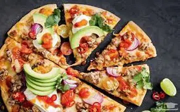 پیتزا  خوشمزه | طرز تهیه  پیتزا مکزیکی !