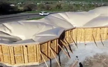 پناهگاه‌های بادی موقت برای استفاده در شرایط اضطراری + فیلم