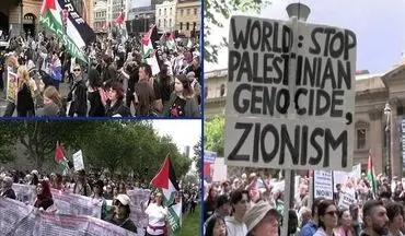 راهپیمایی هزاران نفر در استرالیا در حمایت از فلسطین