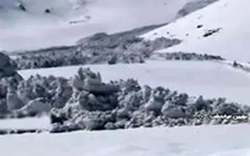 سقوط بهمن ۴ متری در خوانسار