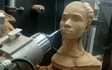 ساخت حرفه‌ای مجسمه چوبی با دستگاه CNC + فیلم 