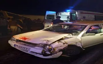 تصادف اتوبوس با دو خودرو سواری+جزئیات