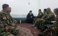 دیدار آیت‌الله سیستانی با مجروحان ارتش عراق