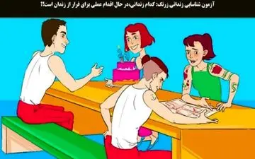 یکی از زندانی ها نقشه فرار در سر دارد / هوش خودت رو محک بزن!