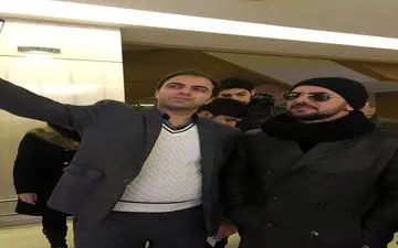 امین حیایی با ظاهری متفاوت درافتتاحیه جشنواره فیلم فجر 96 برج میلاد+ عکس