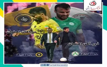 ذوب‌آهن - سپاهان؛ سلطان تساوی‌ها مقابل‌ تیم پر فراز و نشیب مورایس