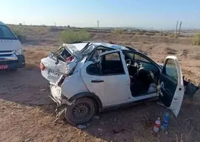 واژگونی خودروی کوئیک در ساوه یک کشته و یک مصدوم برجا گذاشت

