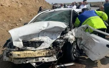 تصادف مرگبار در گرمی؛ یک فوتی و ۹ مصدوم در حادثه رانندگی