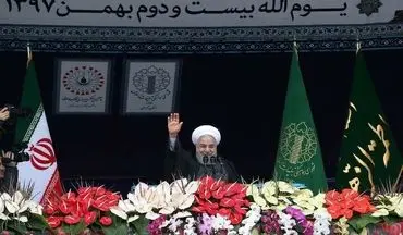  رییس جمهور از حضور معنادار ملت در راهپیمایی 22 بهمن قدردانی کرد