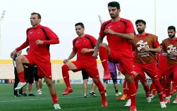 آخرین جلسه تمرینی سرخپوشان پیش از دیدار با الوصل