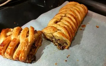 اشترودل مرغ و قارچ مجلسی: طعمی فراموش نشدنی! + طرز تهیه