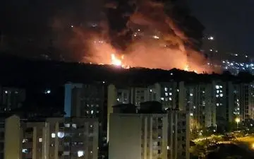 حمله به انبار نفت شهران و مخزن سوخت در توسط رژیم صهیونیستی/ شرایط تحت کنترل است