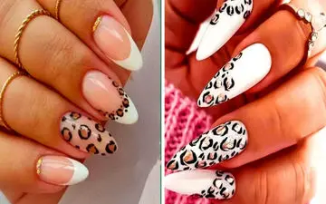 ۱۵ مدل ناخن پلنگی سفید که این روزها ترند شدن!