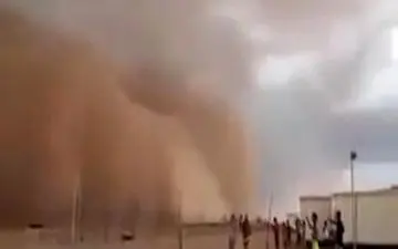 طوفان آخرالزمانی شن در عراق با ۸۵ کشته و زخمی + فیلم 