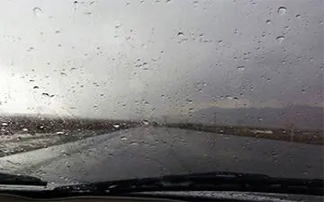 وحشت سرنشینان از صدای مهیب تگرگ+ فیلم 