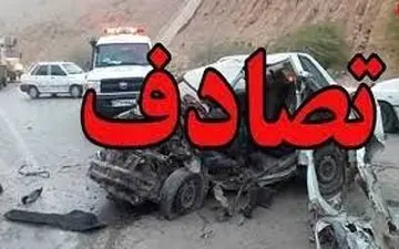 راننده پراید درتصادف هولناک با تریلر سوخت قاچاق زنده زنده سوخت