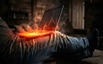 خطرات پنهان یک عادت رایج؛ چرا نباید لپ‌تاپ را روی پا بگذاریم؟