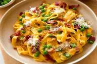 طرز تهیه  اسپاگتی کاربونارا| حتما امتحانش کنید!