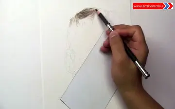 نقاشی زیبا از چهره داوید دخیا + فیلم