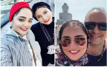 تبریک تولد نرگس محمدی به سبک فریبا نادری/ عکسی دیده نشده از دو خانم بازیگر!